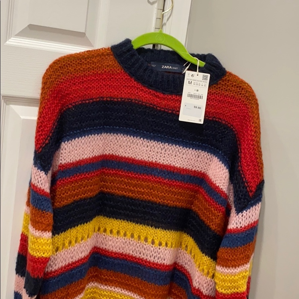 Zara NWT size M striped sweater